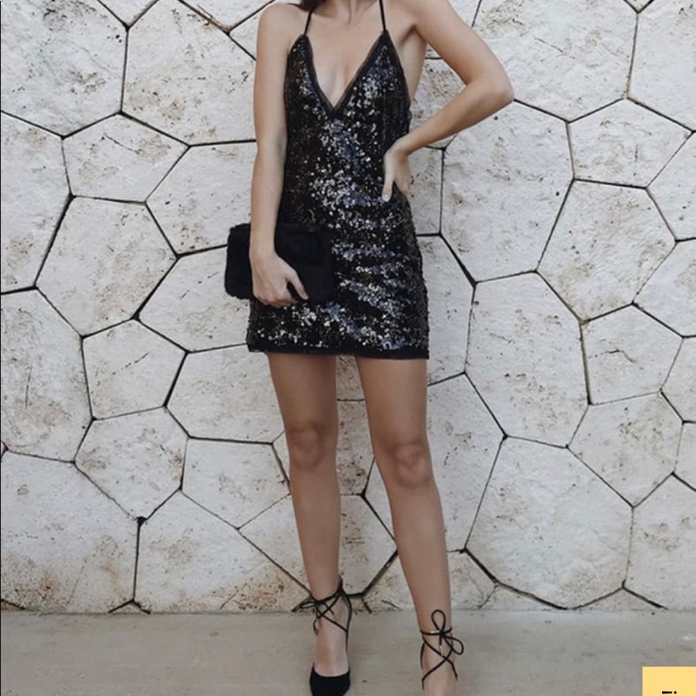 Sloan black sequin dress (only worn once)